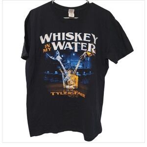 6/30 Tyler Farr Whiskey In My Water Tour T Shirt Large Country Concert Tee